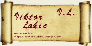 Viktor Lakić vizit kartica
